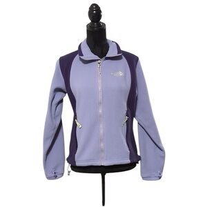 Vintage The North Face Women's Purple Fleece Jacket XL
